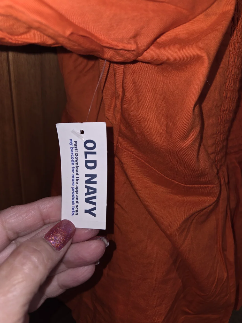 Old Navy bright orange